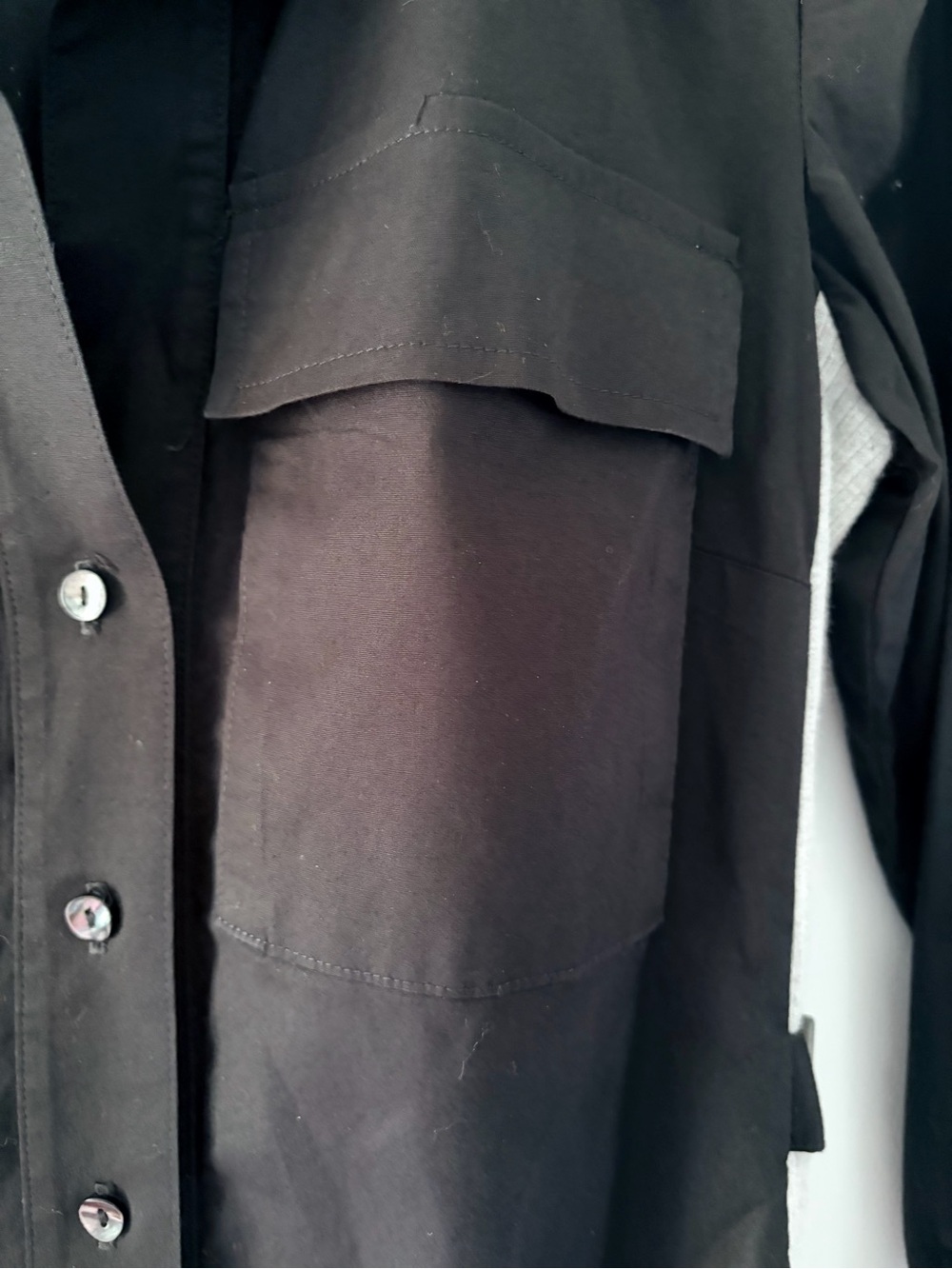 Finley XS Black & Gray Maryl Too Utility Shirt Jacket Style 891100 - Picture 3 of 10